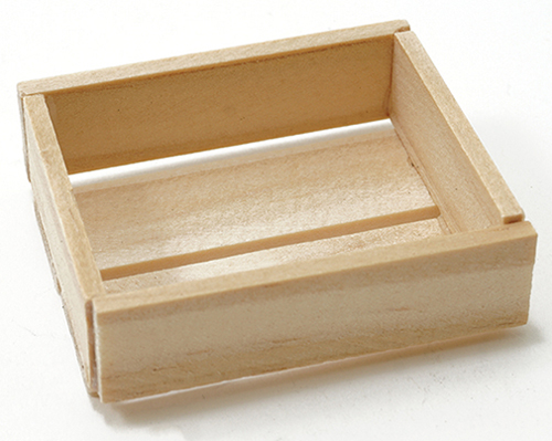 Dollhouse Miniature 4-Slat Wood Box